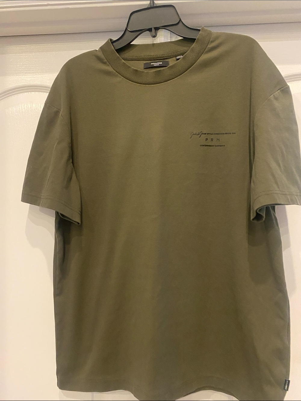 Jack & Jones Olive Crewneck Short Sleeve Tee